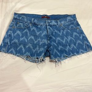 Blue short jeans size 28
